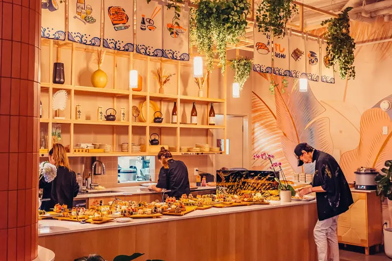 La salle et le comptoir d’Umamia